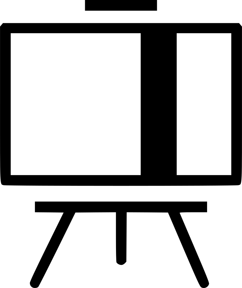 Easel Silhouette PNG Picture