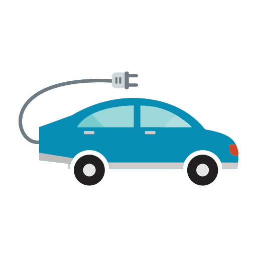 Electric Car Vector PNG Image