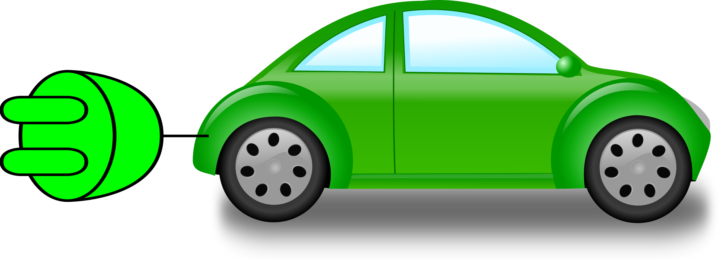Electric Car Vector PNG Photo