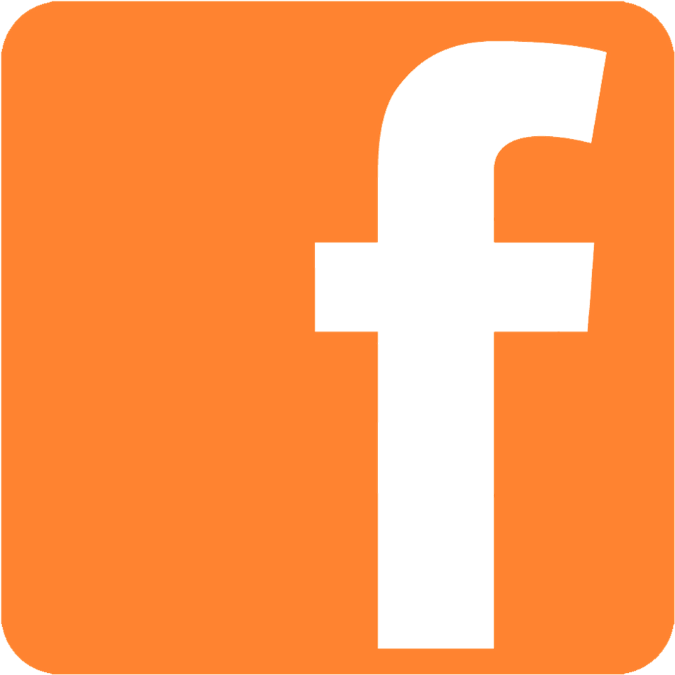 Ikon Energi FB Facebook Orange Clipart PNG
