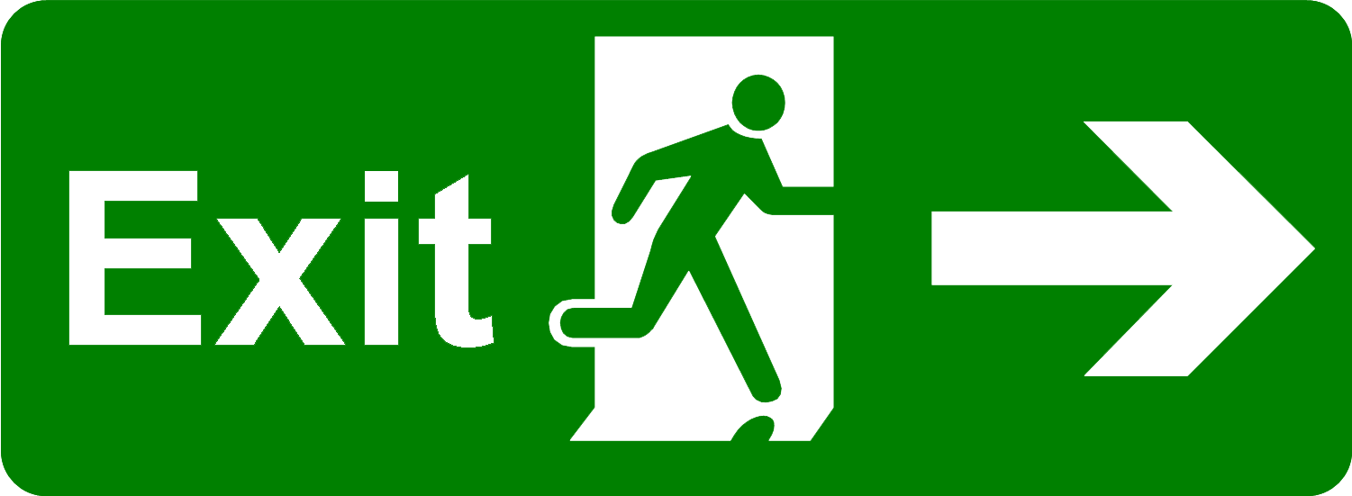 Exit Free PNG HQ-afbeelding