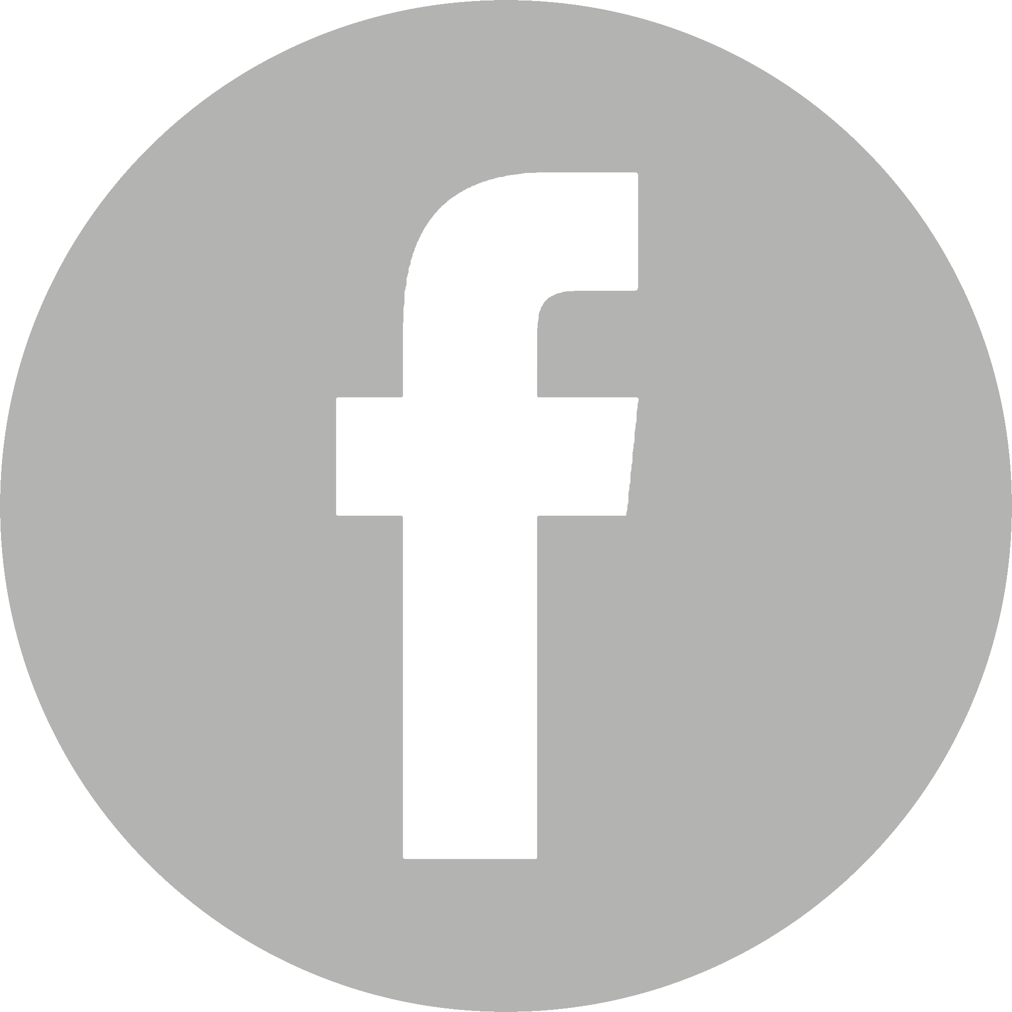 FB أيقونة Facebook logo دائرة رمادية PNG