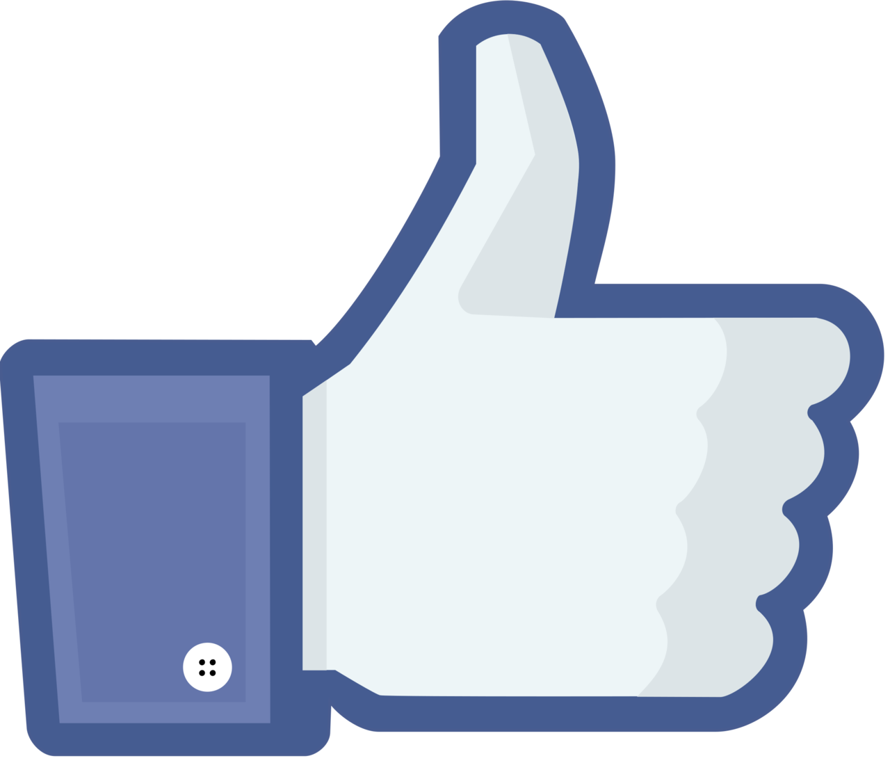 FB, как логотип черный и белый PNG