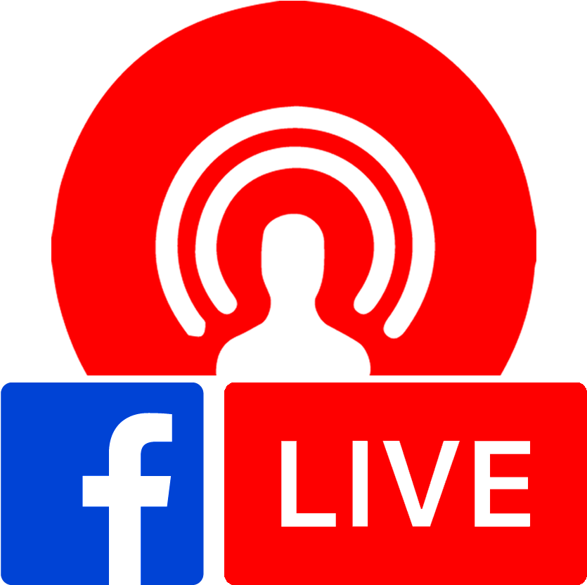 FB Live Logo Banner Transparente Biblioteca PNG