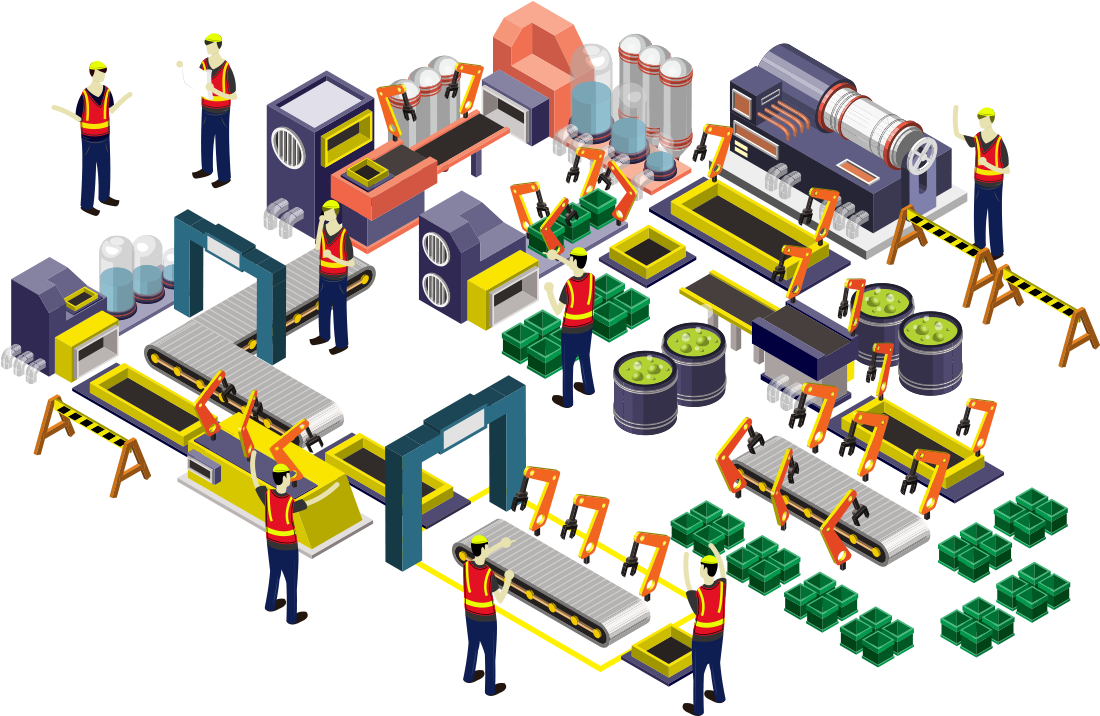 Factory Vector PNG Image HQ