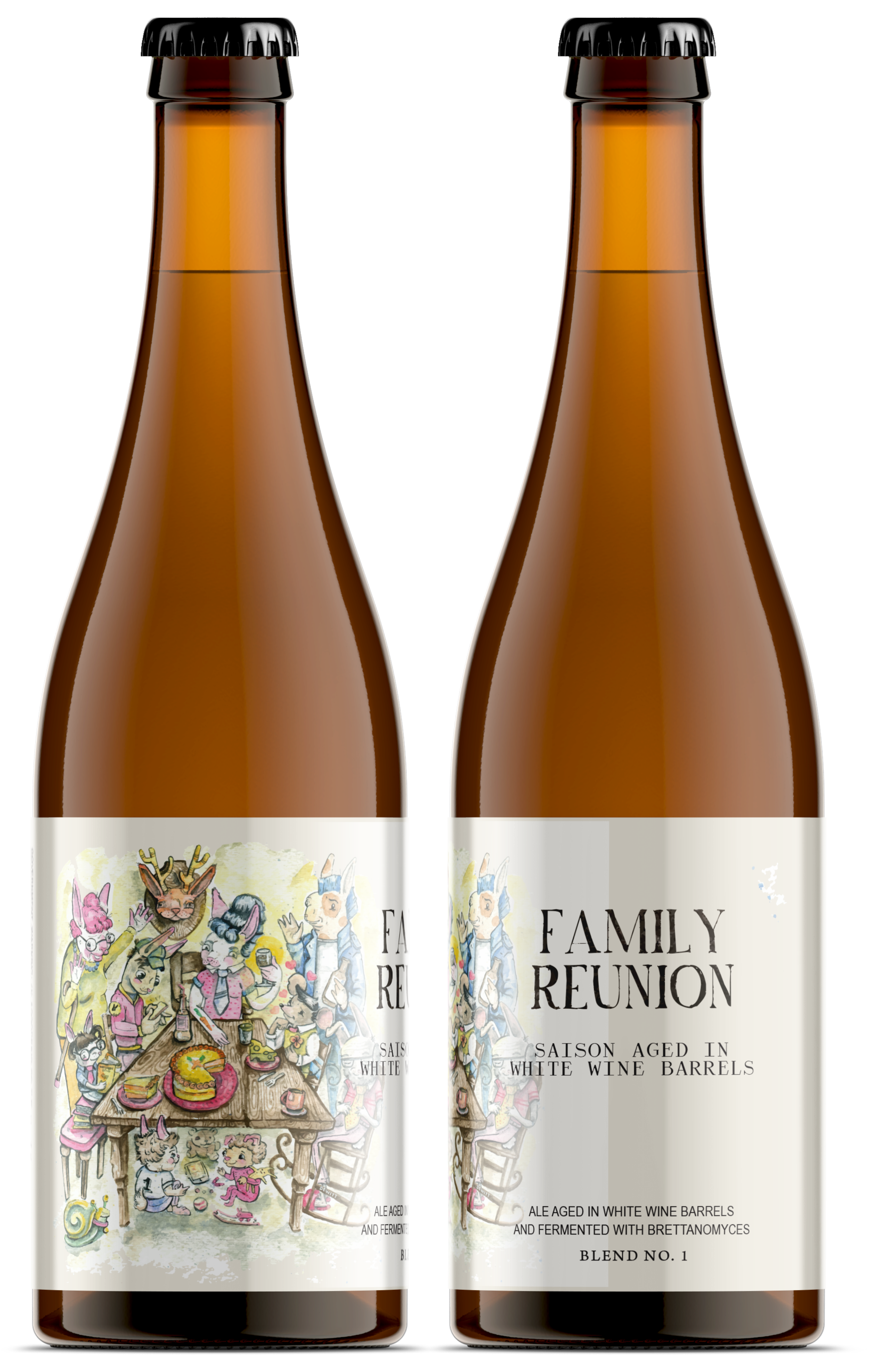 Family Reunion Bottle PNG