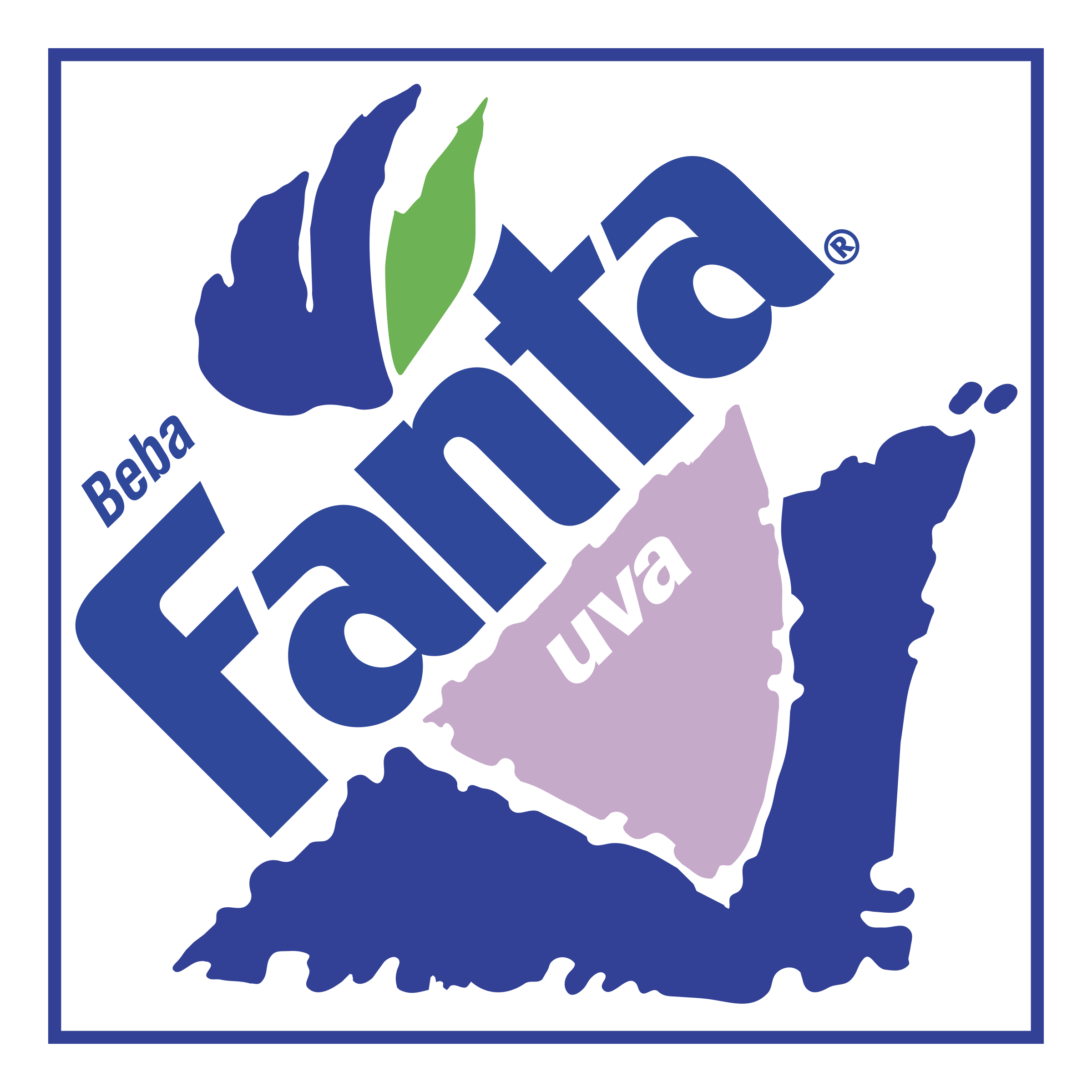 Logotipo de fanta uva Transparente PNG