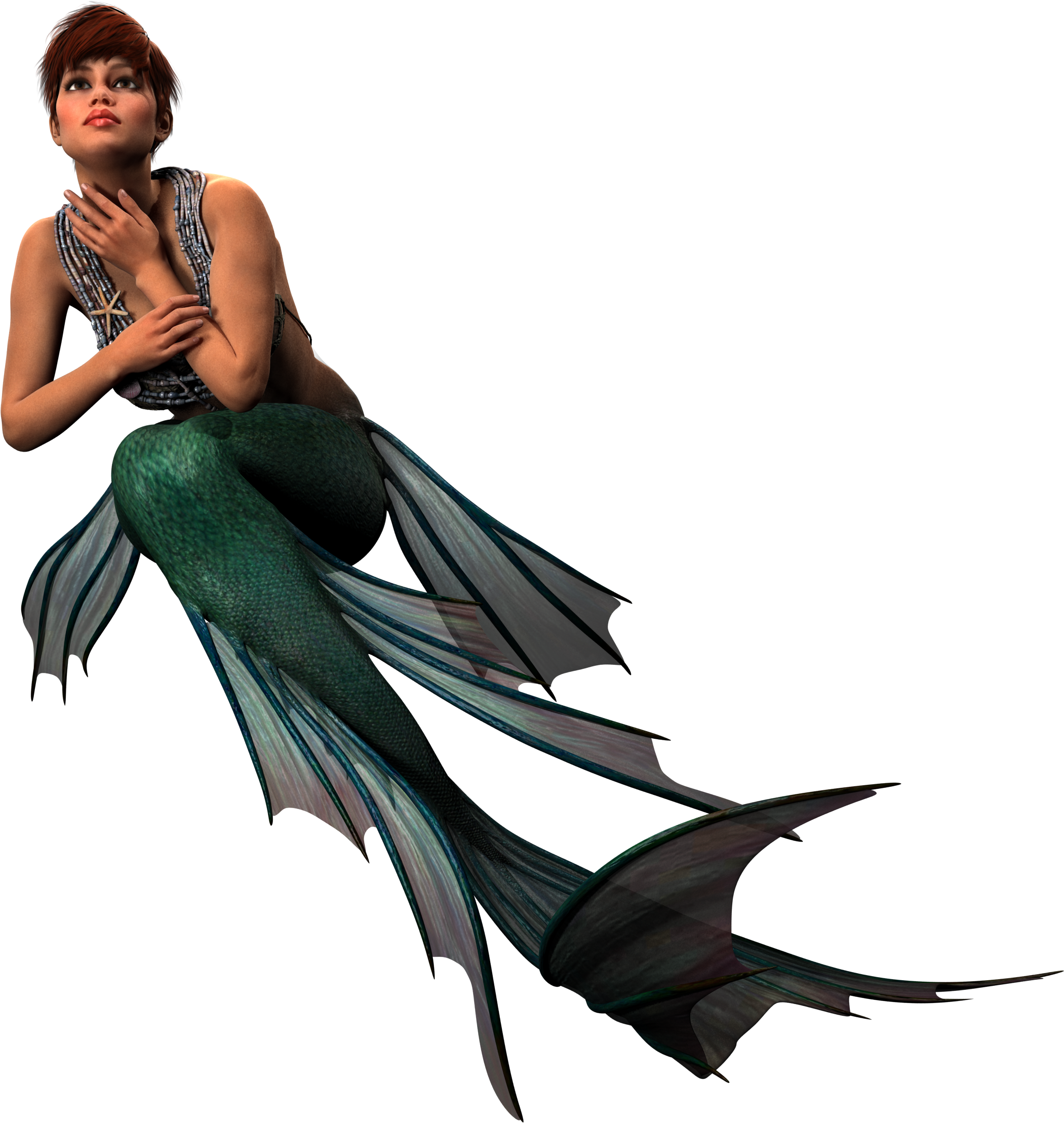 Fantasy Girl Mermaid PNG
