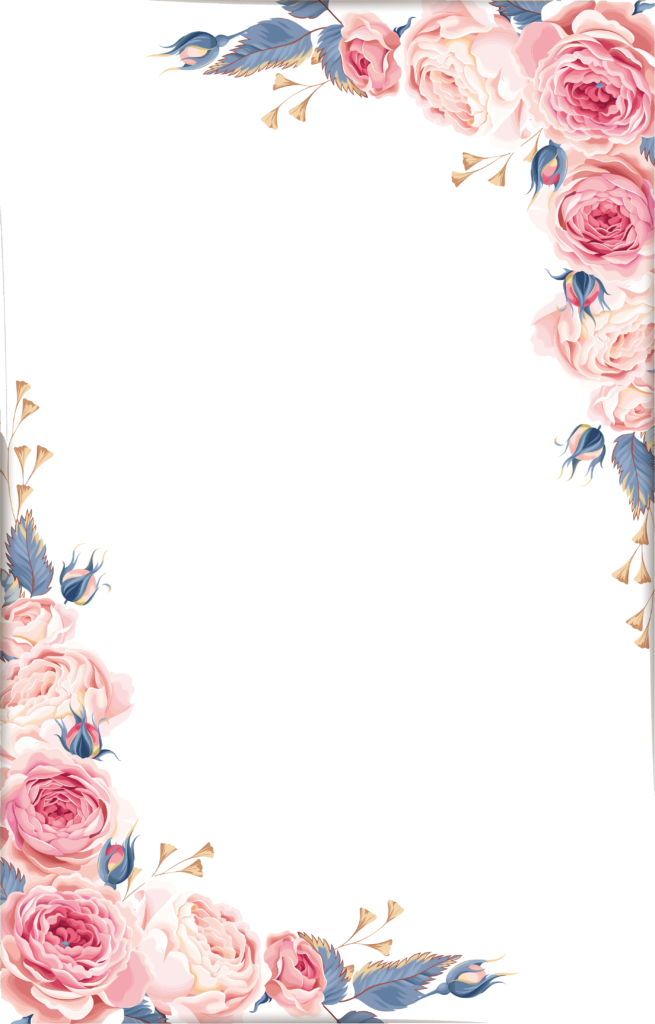 Quadro floral PNG imagem