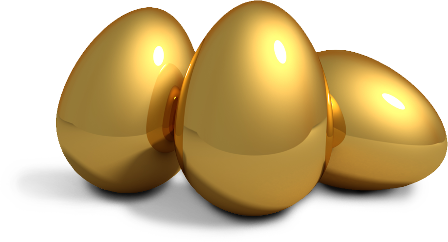 Золотое яйцо PNG картина