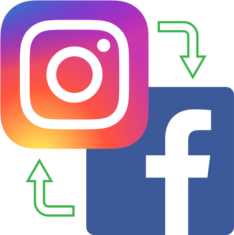 Instagram Facebook значки FB логотип маленький PNG
