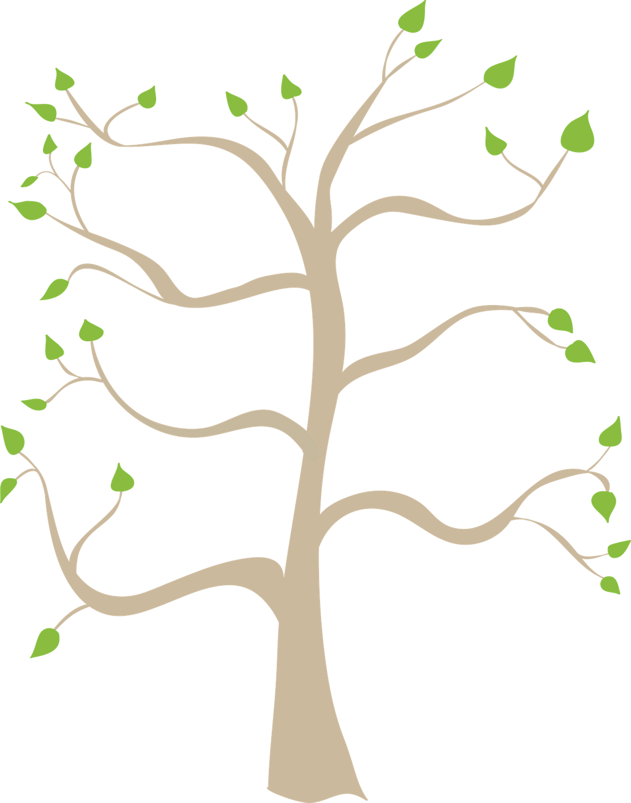Sun Tree Clipart PNG