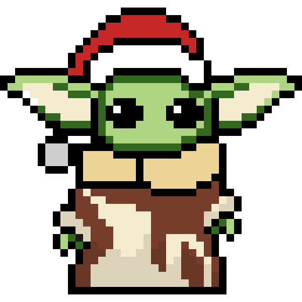 Baby Yoda Navidad PNG gratis imagen