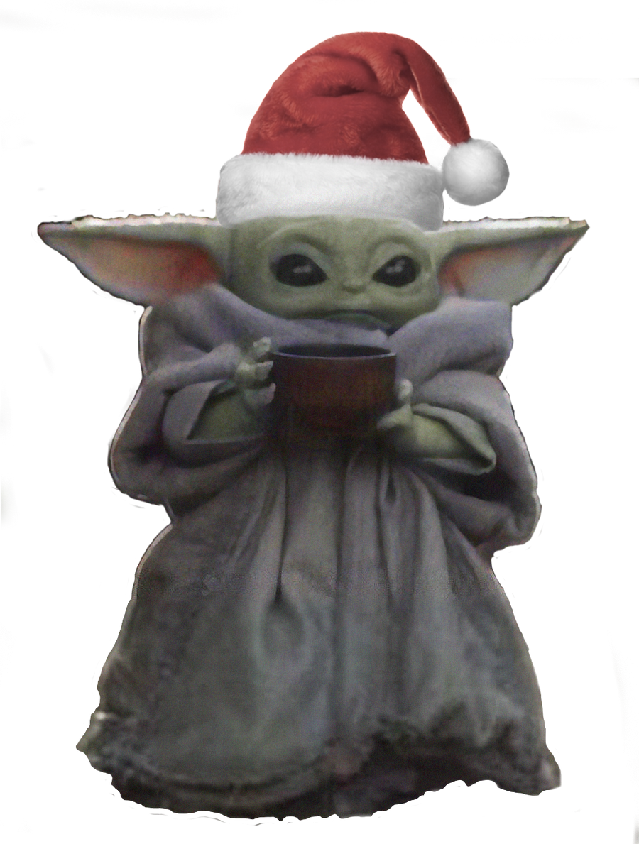 Baby Yoda Christmas PNG Image HQ