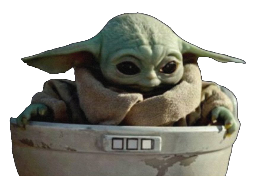 Gambar Baby Yoda Natal Transparan