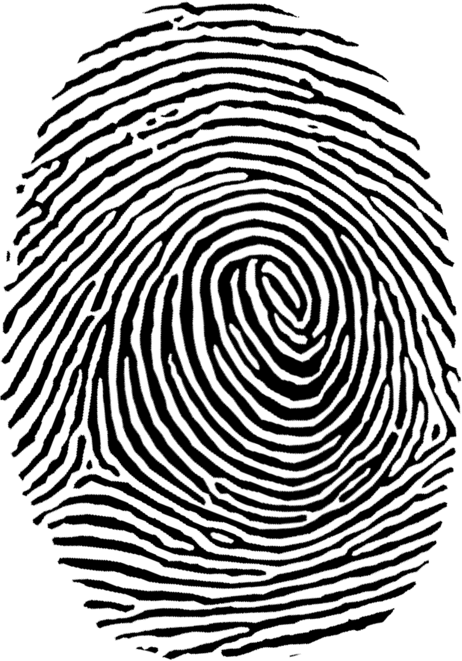 Black Fingerprint PNG Photo