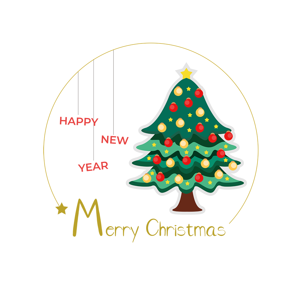 Diseño de Navidad PNG photo
