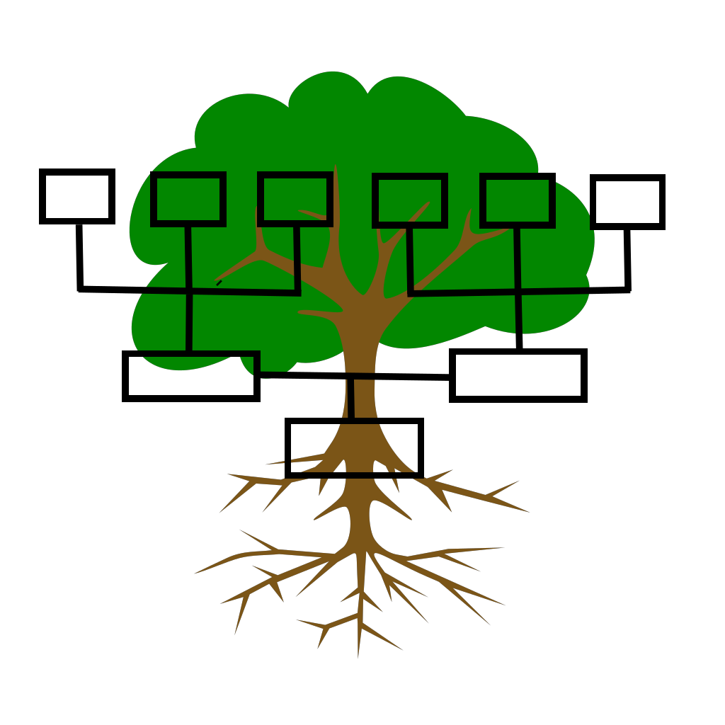 Семейное дерево вектор PNG Pic HQ