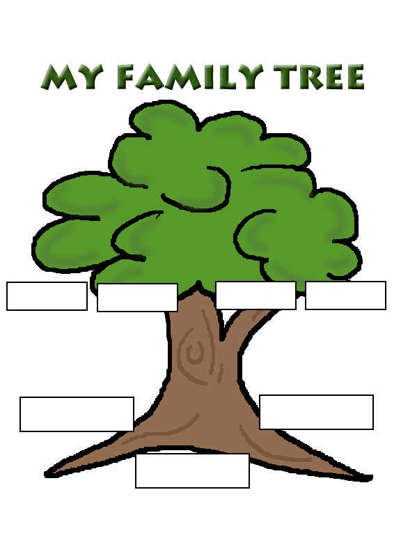 Familienbaum-Vektor-PNG-Bild