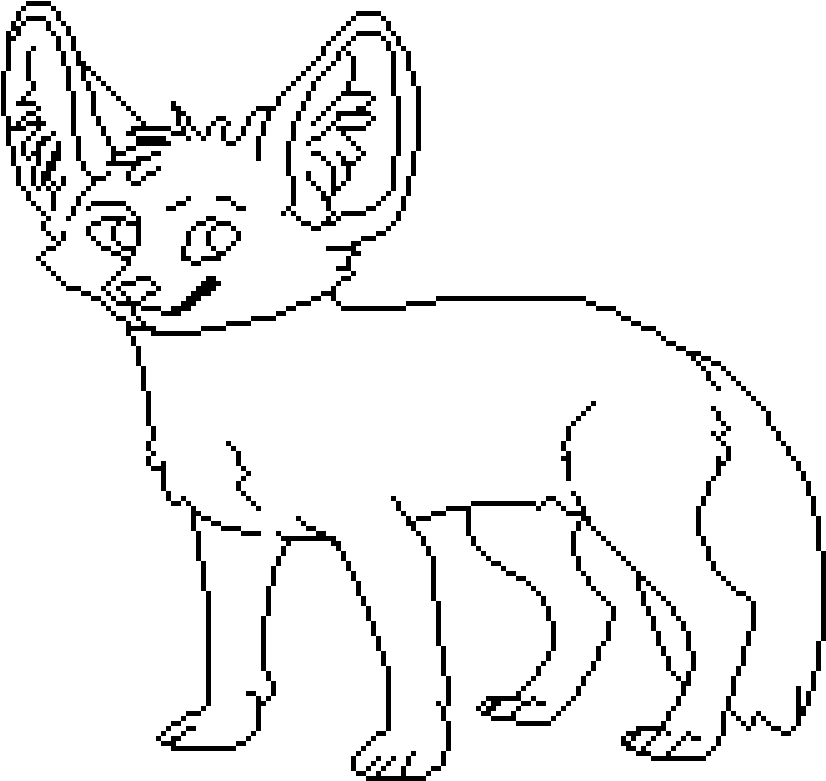 Fennec Fox Vector PNG HQ Picture