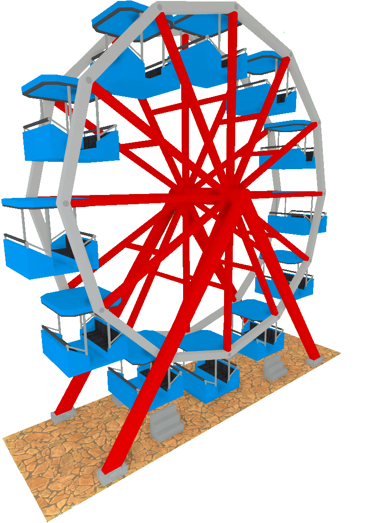 Ferris Wheel Vector PNG Pic
