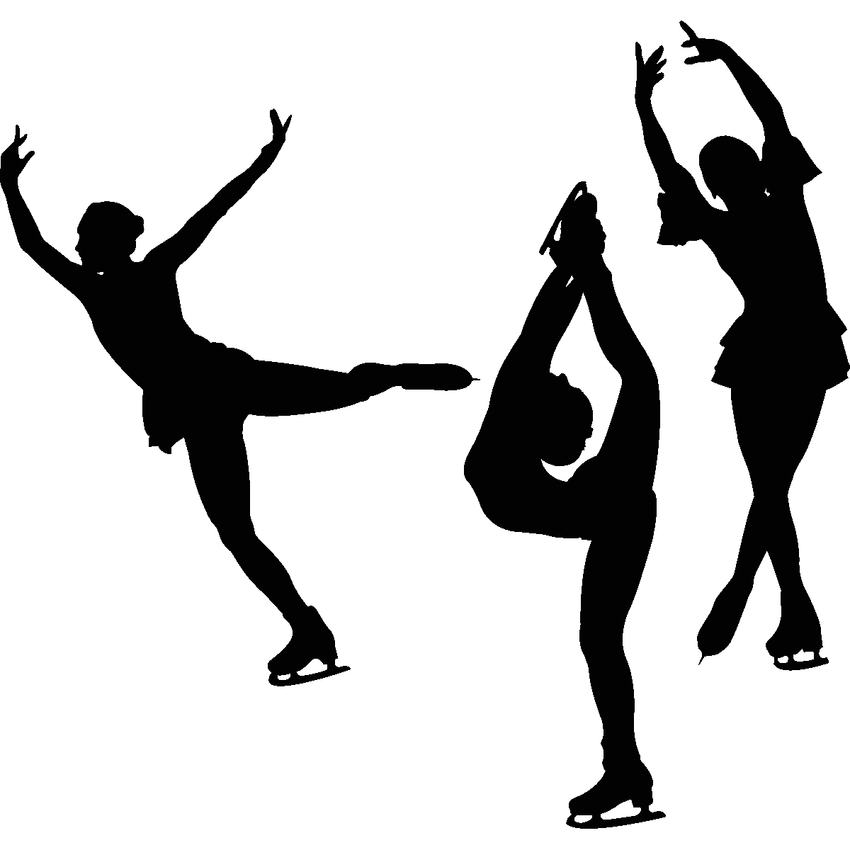 Figure Skating Silhouette Transparent Image