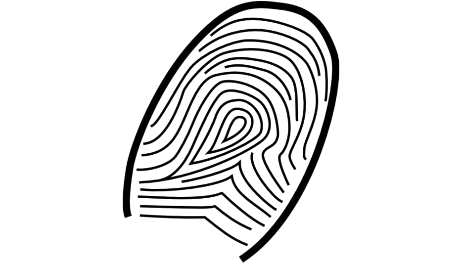 Fingerprint Silhouette Free PNG Image