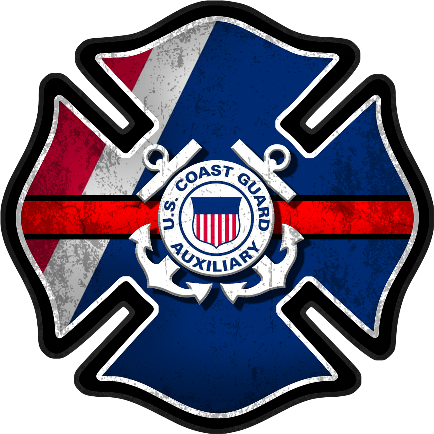 Gambar PNG Badge Firefighter Gratis