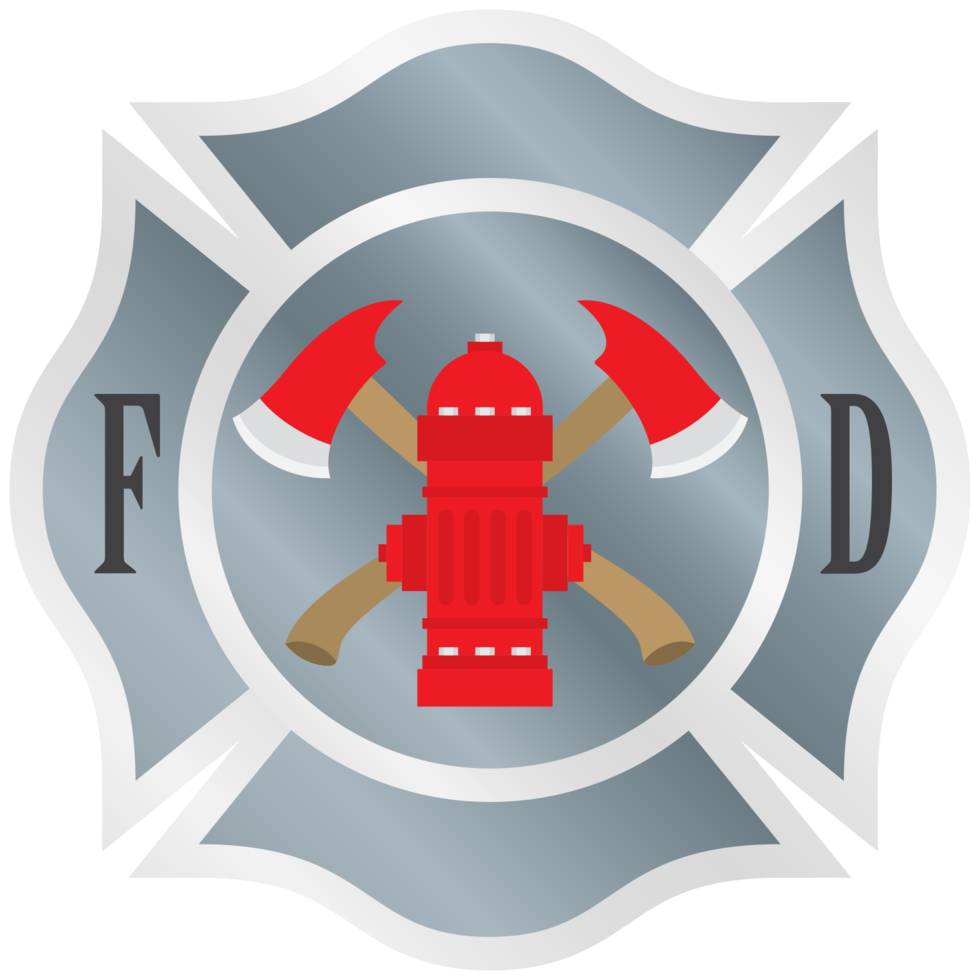 Firefighter emblema PNG Pic