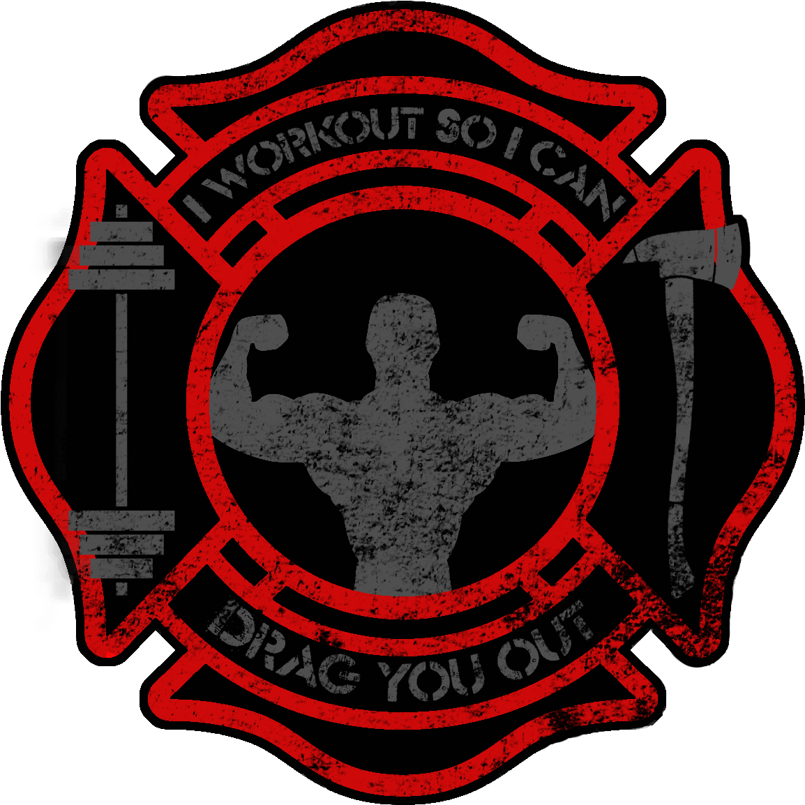 Brandweerman badge Transparant HQ
