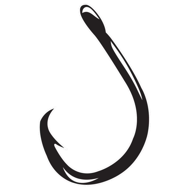 Fish Hook Silhouette Free PNG HQ Image