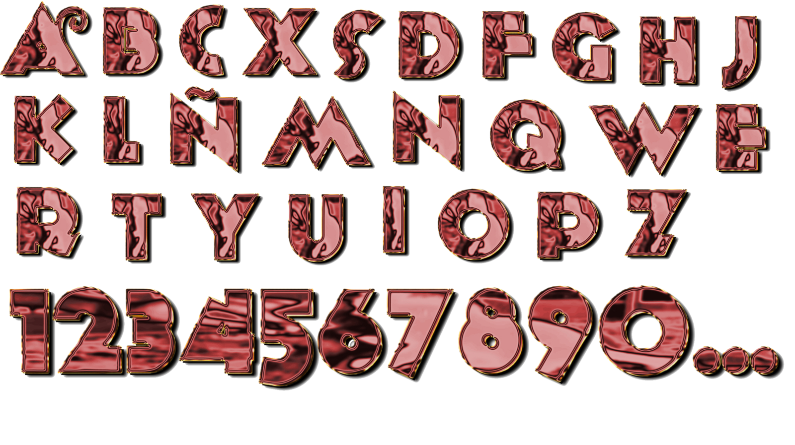 Font PNG Pic