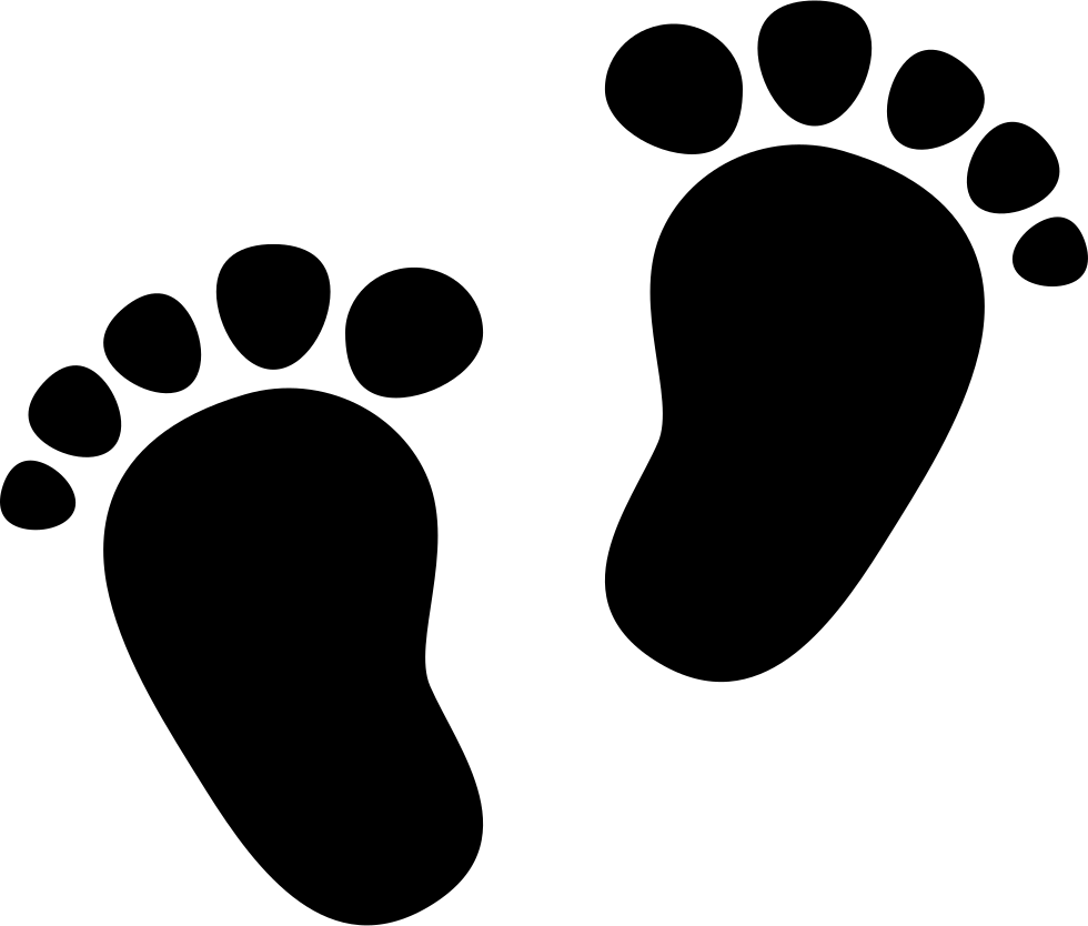 Footprints Silhouette Download PNG Image