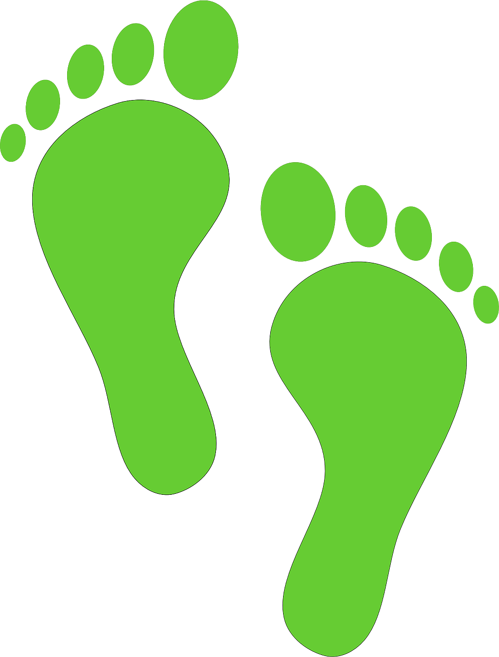 Image Transparente des empreintes de pas