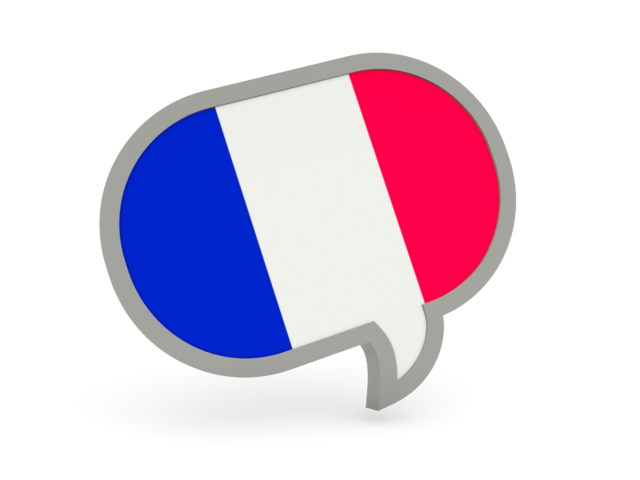 Frankreich-Flagge transparent