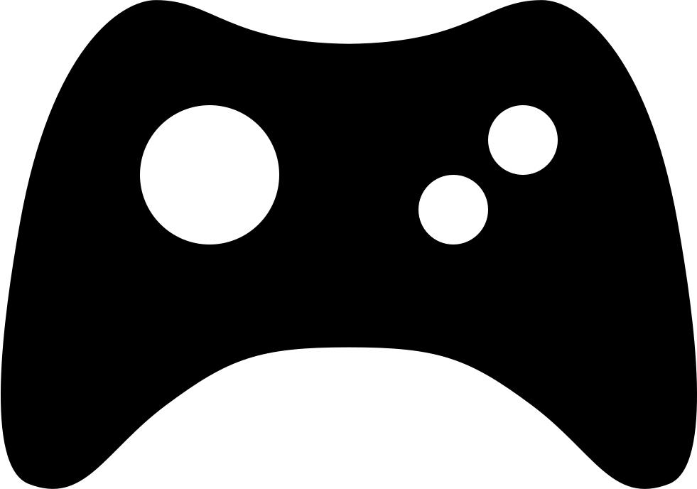 Game Controller Silhouette PNG Pic