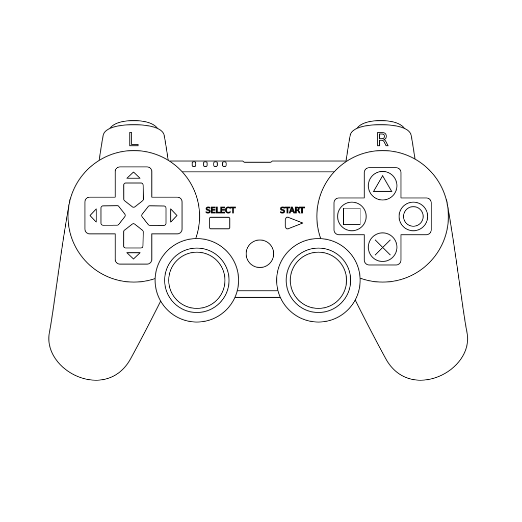 Game Controller Vector Transparant HQ