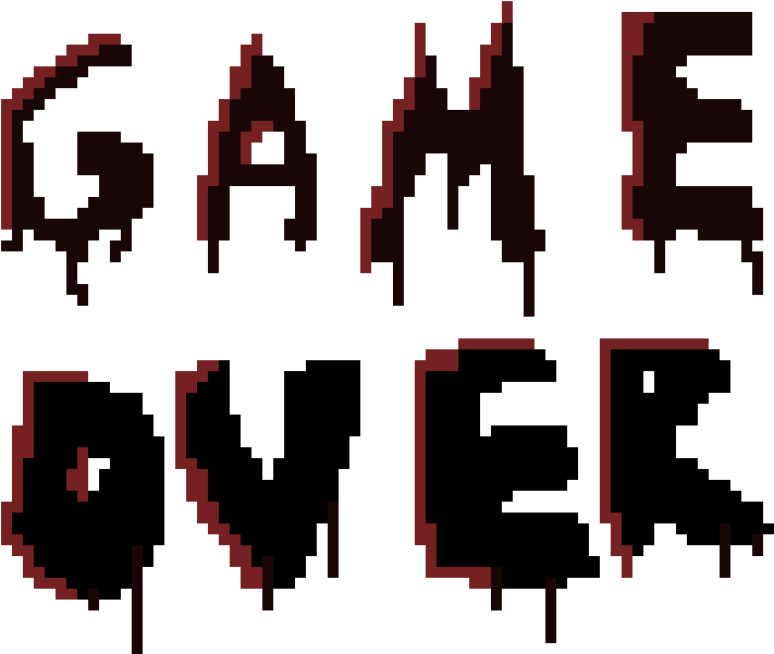 Game Over Logo PNG Gambar HQ