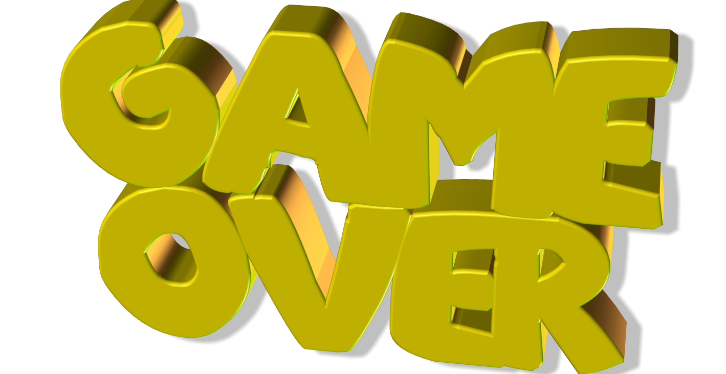 Game Over PNG Gambar HQ