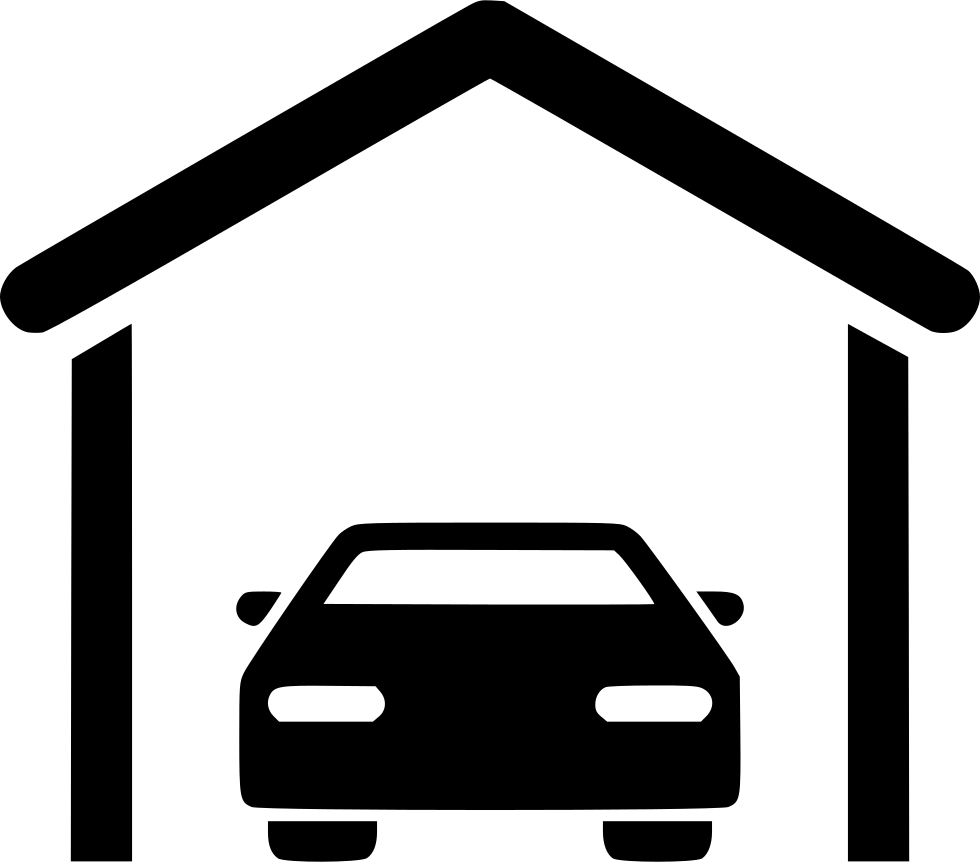 Garage Silhouette PNG Image HQ