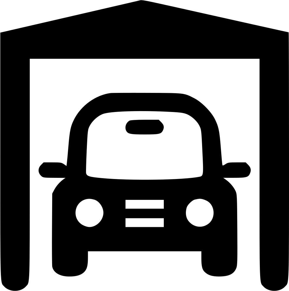Garage Silhouette PNG Pic