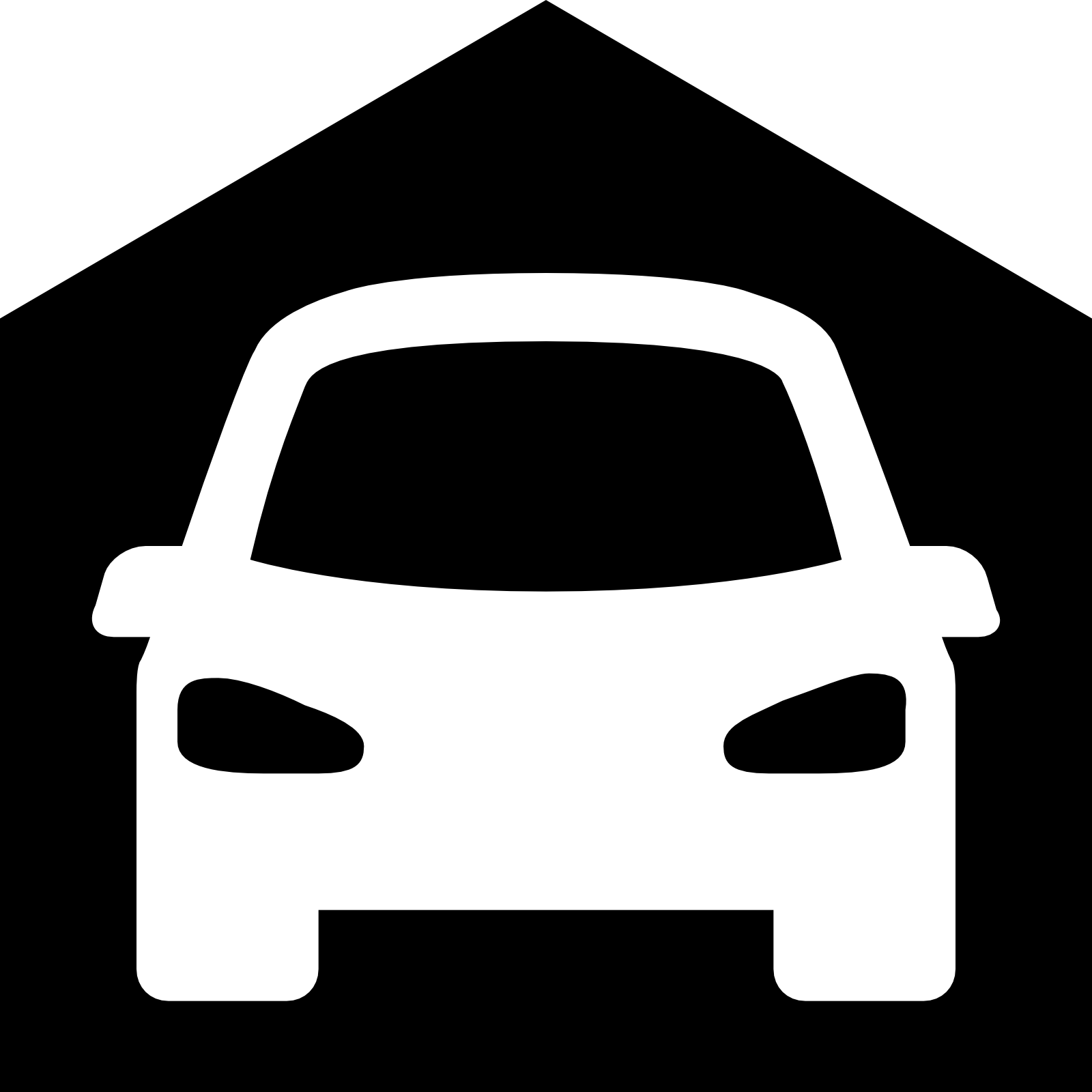 Garage Silhouette PNG Picture