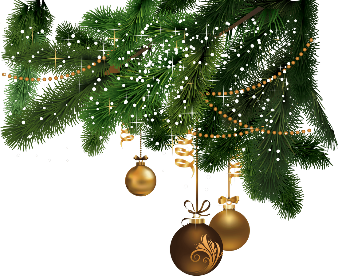Gold Merry Christmas Decoration PNG Photo