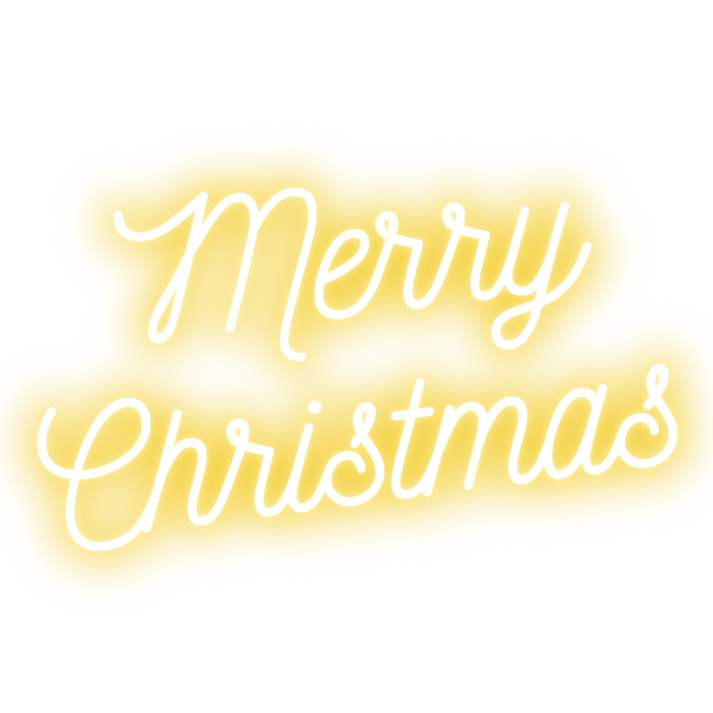Gold Merry Christmas Free PNG Image