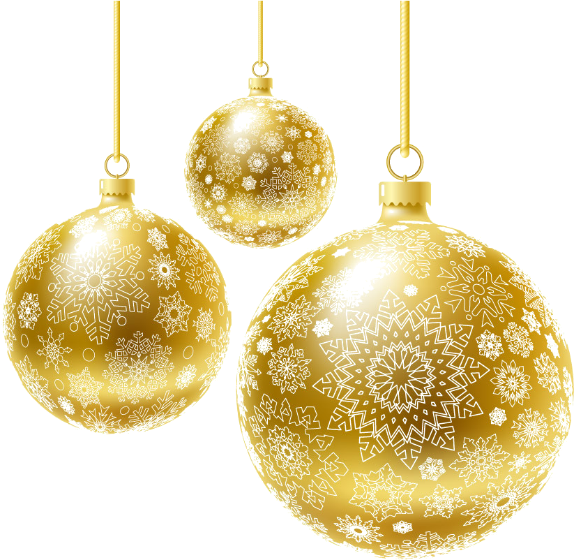 Gold Merry Christmas PNG Pic