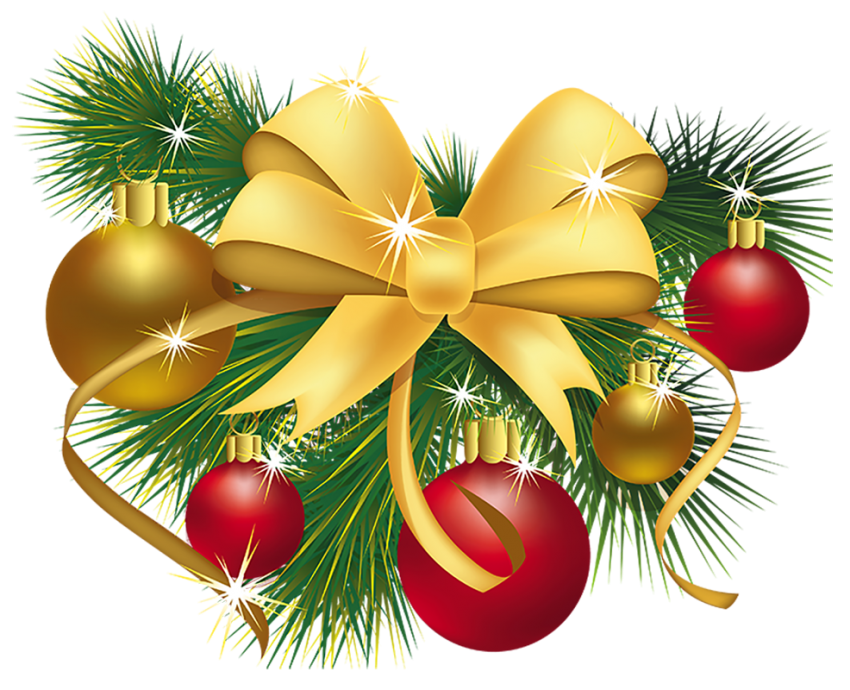 Gold Merry Christmas PNG Picture