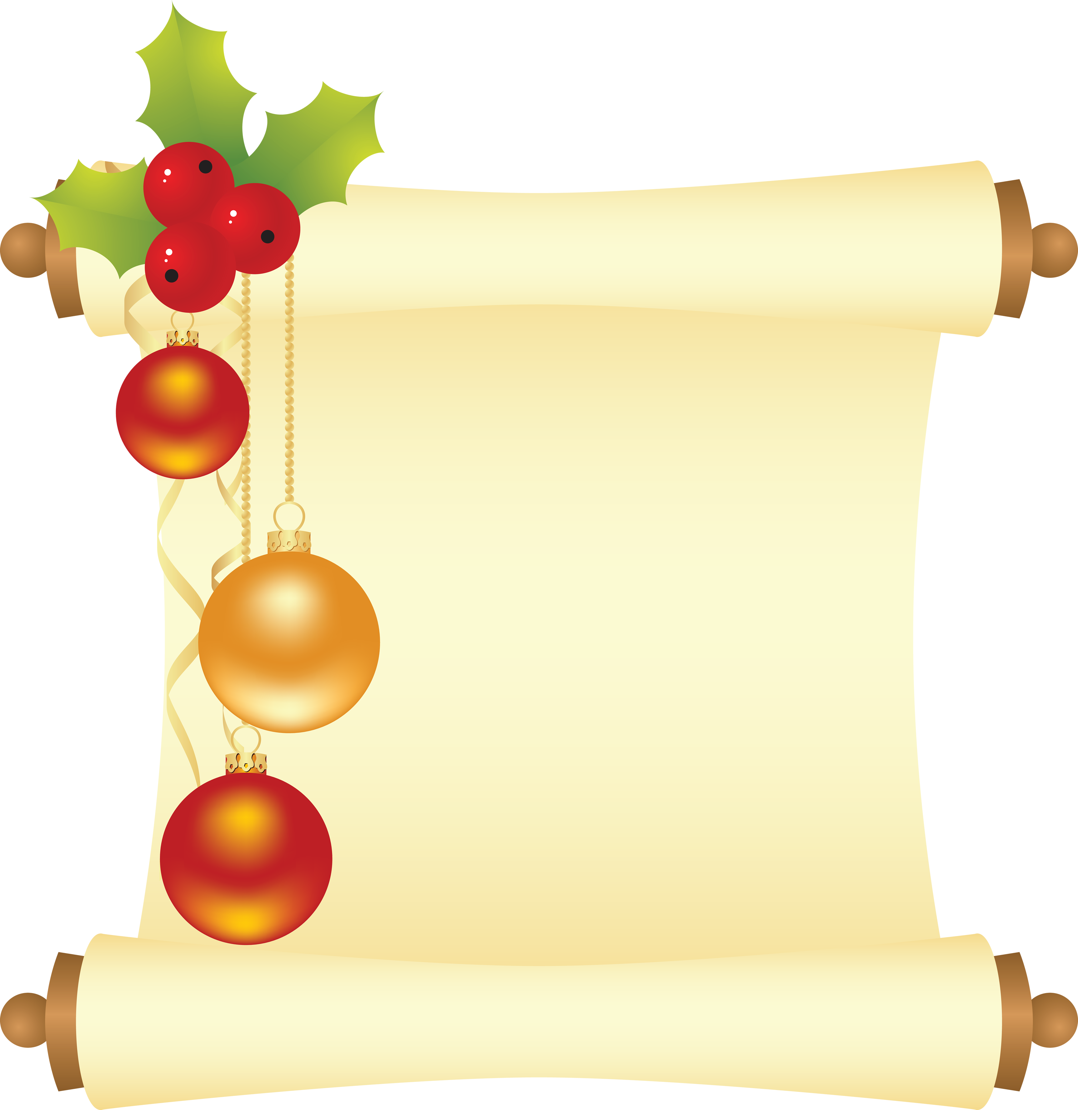 Gold Merry Christmas Transparent HQ