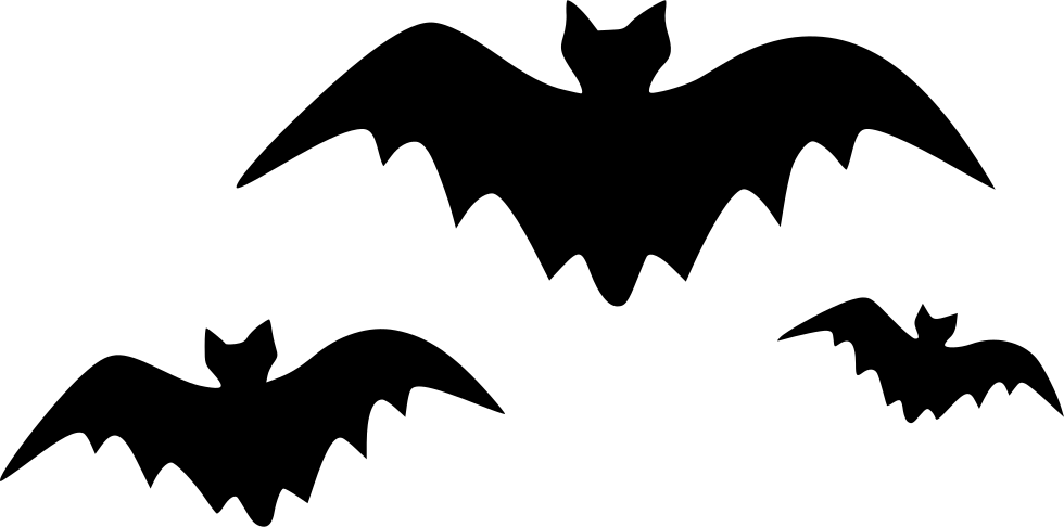 Halloween Bat Black Free PNG HQ Image