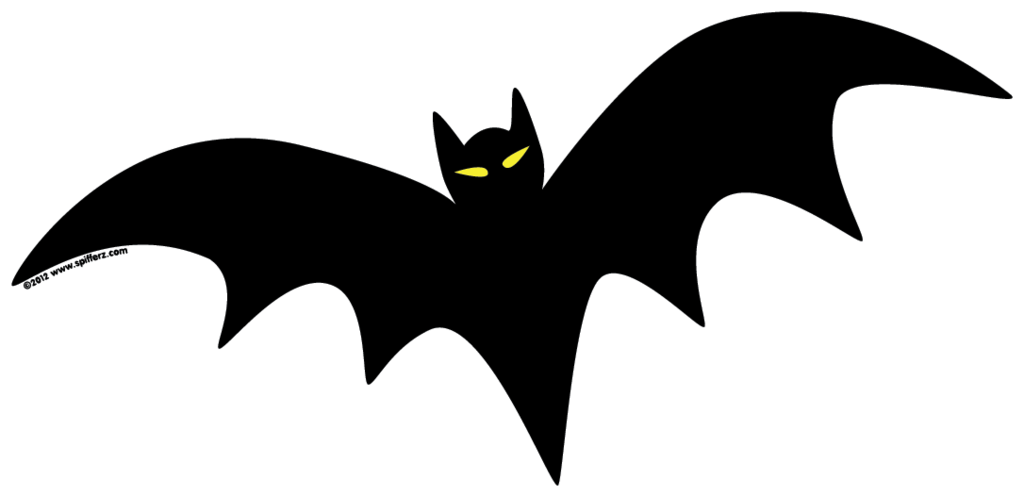 Halloween Bat Black PNG-Afbeelding