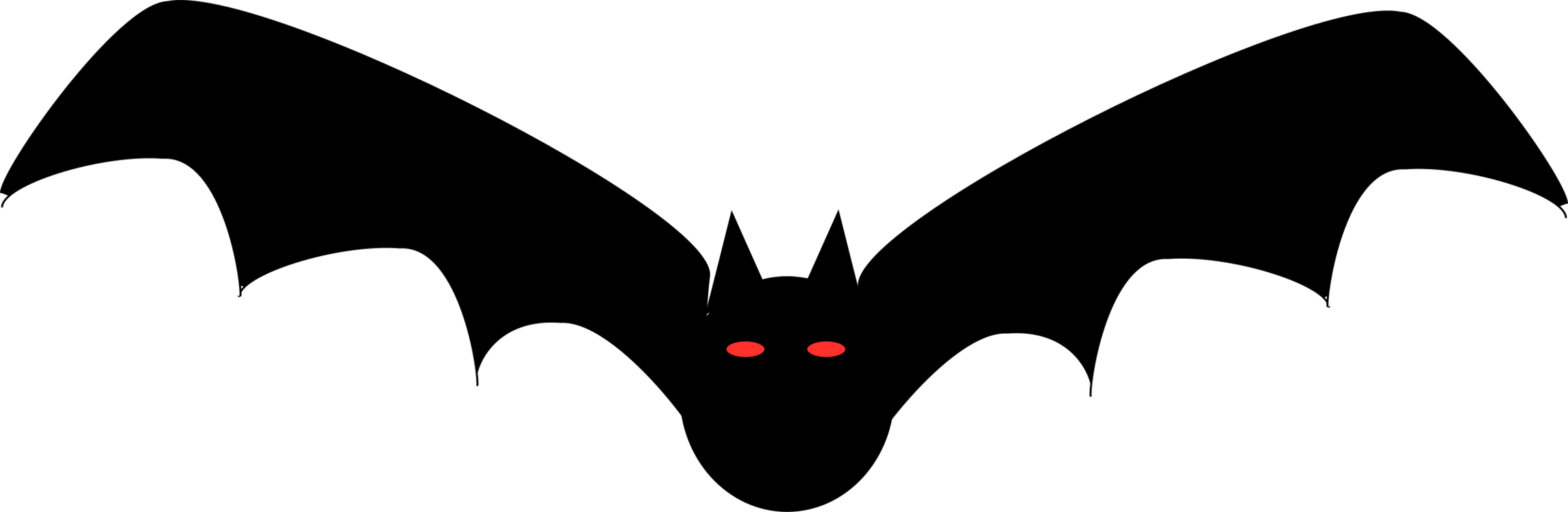 Halloween Bat Black Transparent